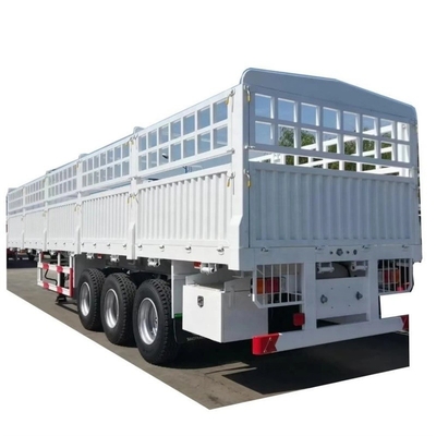 40FT 3 축 60tons 낙하 측면 벽 울타리 반 트레일러 말 트레일러 울타리 반 트레일러