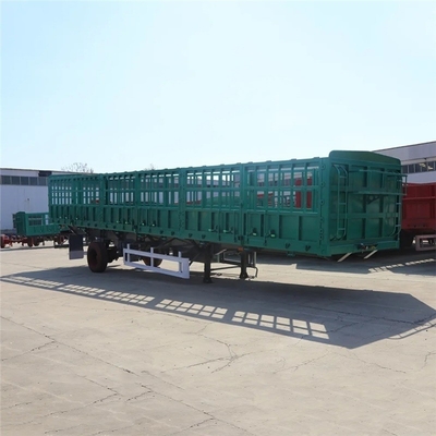 밴형 3 축 40FT 12m 12.5m 40ton 50ton 가축 울타리 화물 반 측면 벽 트럭 트레일러