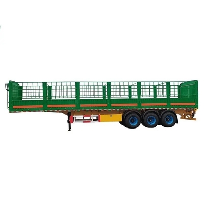자부장 40FT 12m 12.5m 40ton 울타리 화물 반 트럭 트레일러 3 축 측면 벽과 함께