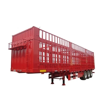자부장 40FT 12m 12.5m 40ton 울타리 화물 반 트럭 트레일러 3 축 측면 벽과 함께