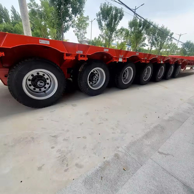 80톤 20ft 40ft 45ft 평면 반 트레일러 3 년 판매 후 서비스와 12r22.5 타이어