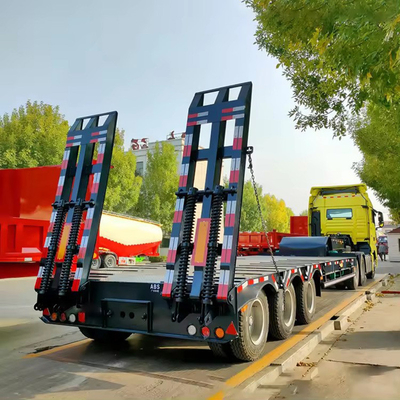 50 톤 20FT 40FT 50FT 53 피트 컨테이너 체시 평면 반 트레일러 1820mm 레이더