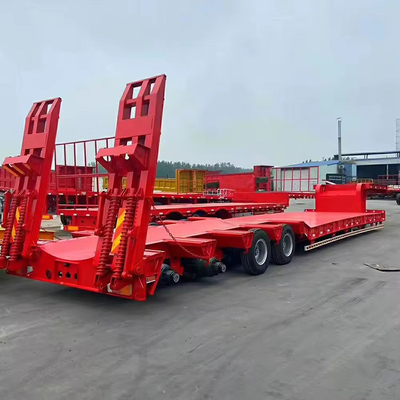 3 4 5 Axles Lowbed Truck Semi Trailer 와이번 타입 디자인 및 1820mm의 레이더