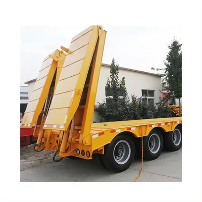 3 4 5 Axles Lowbed Truck Semi Trailer 와이번 타입 디자인 및 1820mm의 레이더