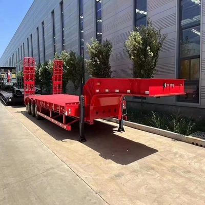 3 4 5 Axles Lowbed Truck Semi Trailer 와이번 타입 디자인 및 1820mm의 레이더