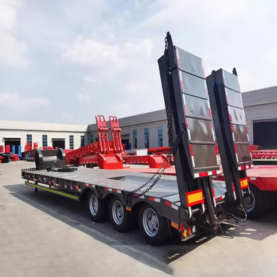 3 4 5 Axles Lowbed Truck Semi Trailer 와이번 타입 디자인 및 1820mm의 레이더
