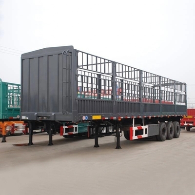 3 축 50t Tri Axle 50 Tonne 중량 울타리 반 트레일러 스택 반 트레일러 1