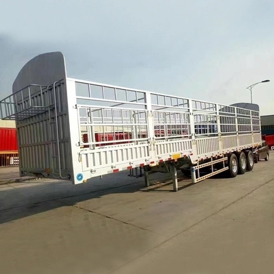3 축 50t Tri Axle 50 Tonne 중량 울타리 반 트레일러 스택 반 트레일러 1