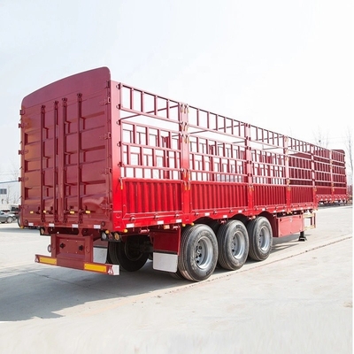 3 축 50t Tri Axle 50 Tonne 중량 울타리 반 트레일러 스택 반 트레일러 1
