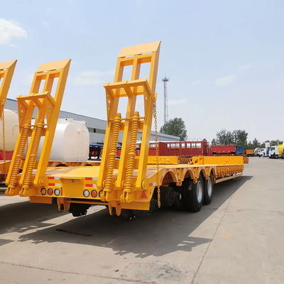 3 축 60t 로브보이 트레일러 트레일러 2240mm 착륙 다리 반 트레일러 운송 수동
