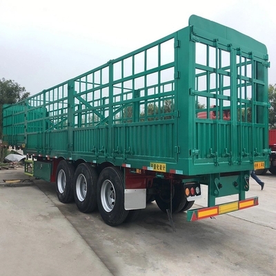 3 축 50t Tri Axle 50 Tonne 중량 울타리 반 트레일러 스택 반 트레일러 1