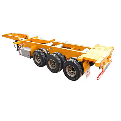 3 축 60t 로브보이 트레일러 트레일러 2240mm 착륙 다리 반 트레일러 운송 수동
