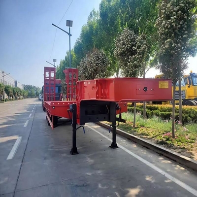 3 축 60t 로브보이 트레일러 트레일러 2240mm 착륙 다리 반 트레일러 운송 수동