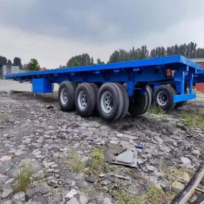 13t Axle Lowboy Semi Trailer with Dolly 3 4 5 Axle 80 Tons Semi Truck Trailer 스틸로 만든 반 트럭 트레일러