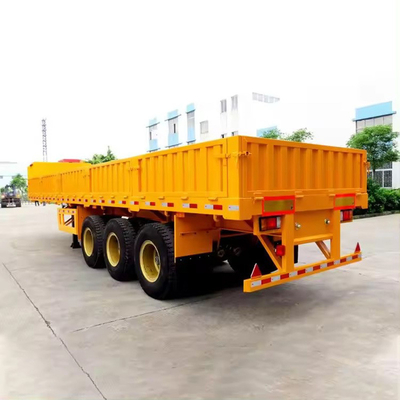 60톤 20FT 평면 컨테이너 40FT 평면 반 트럭 트레일러