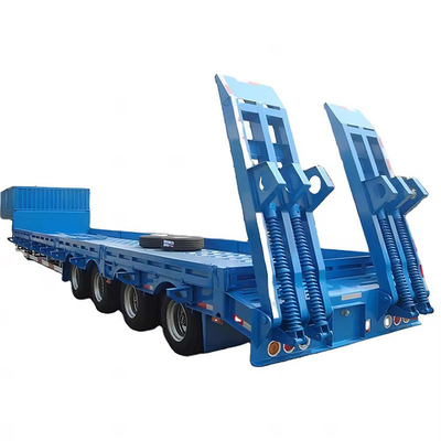 13t Axle 40FT 컨테이너 평면 반 트레일러 12 타이어와 맞춤형 트레일러