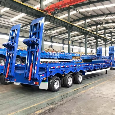 13t Axle 40FT 컨테이너 평면 반 트레일러 12 타이어와 맞춤형 트레일러