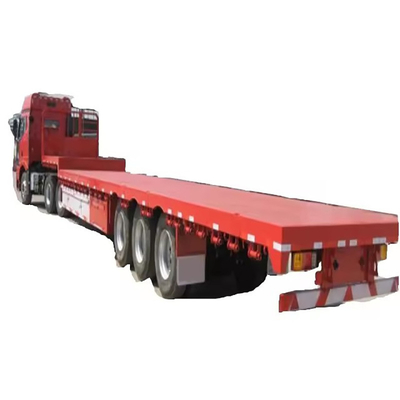 13t Axle 40FT 컨테이너 평면 반 트레일러 12 타이어와 맞춤형 트레일러