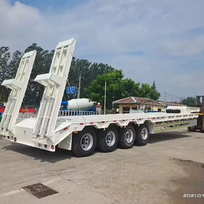 5 축 60tons 80tons 운송 플래트 베드 반 트레일러 세계 시장에서 40FT 플래트 베드 트레일러