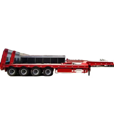 낮은 침대 반 트레일러 40FT 평면 갑판 컨테이너 트레일러 평면 트레일러 트레일러 1820mm