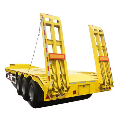 낮은 침대 반 트레일러 40FT 평면 갑판 컨테이너 트레일러 평면 트레일러 트레일러 1820mm