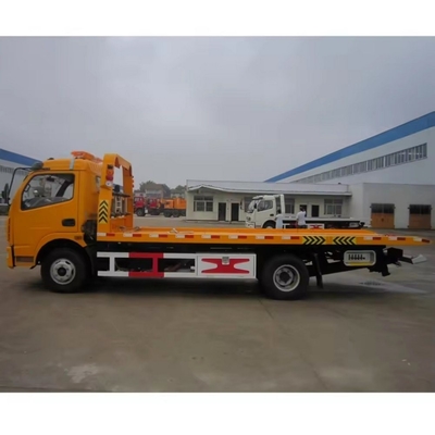 5tons 8 C 반 기울기 슬라이딩 플레이트 도로 블록 제거기 4X2 평면 침대 복구 트럭