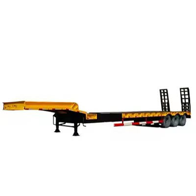 직선 3 축 40FT 60FT 컨테이너 차시 평면 반 트레일러 12r22.5 타이어