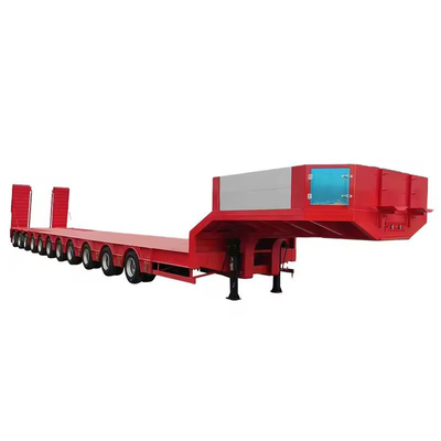 13m 3 Axles 아프리카 시장에 사용 된 낮은 침대 트레일러 평면 침대 트레일러 트럭 트레일러 Camionetas