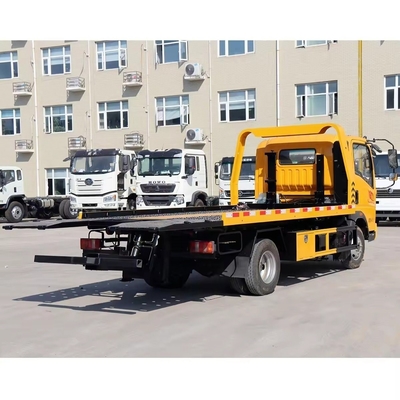 FAW 13tons 롤링 Wrecker 평면 침대 복구 트럭 온라인 기술 지원