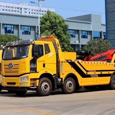FAW 13tons 롤링 Wrecker 평면 침대 복구 트럭 온라인 기술 지원