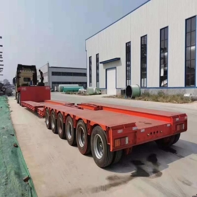 낮은 트럭 20FT 평면 침대 40 FT 40FT 컨테이너 40FT 평면 트레일러 28t 착륙 다리