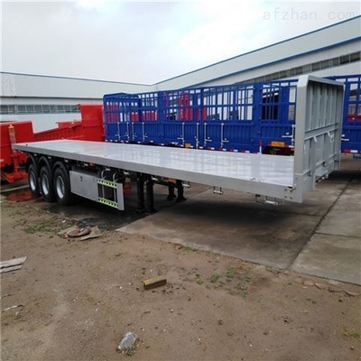 커스터마이징 3 Axles Excavator Transport 60ton 13t Axle와 함께 낮은 침대 반 트레일러 사용