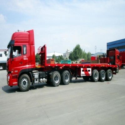 커스터마이징 3 Axles Excavator Transport 60ton 13t Axle와 함께 낮은 침대 반 트레일러 사용