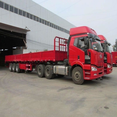 커스터마이징 3 Axles Excavator Transport 60ton 13t Axle와 함께 낮은 침대 반 트레일러 사용