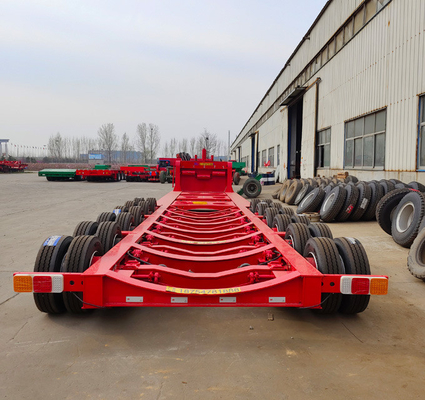 30t 40t 50t 2 3 Axles Gooseneck 낮은 침대 반 트레일러 Mac Pherson 타입 서스펜션 시스템
