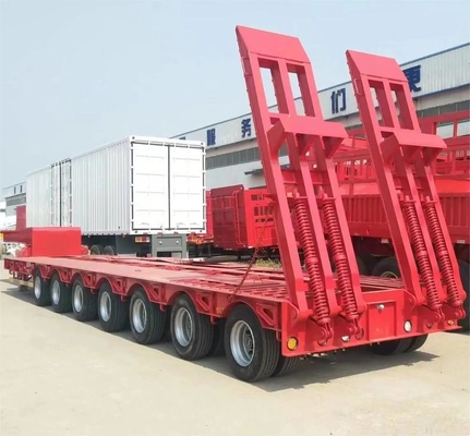 중량 50t-60t 3/4 Axles 저기 / 낮은 갑판 / 플랫폼 / 발굴기 운송용 로더