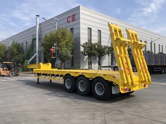 중량 50t-60t 3/4 Axles 저기 / 낮은 갑판 / 플랫폼 / 발굴기 운송용 로더