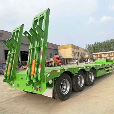 중량 50t-60t 3/4 Axles 저기 / 낮은 갑판 / 플랫폼 / 발굴기 운송용 로더