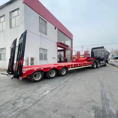 중량 50t-60t 3/4 Axles 저기 / 낮은 갑판 / 플랫폼 / 발굴기 운송용 로더