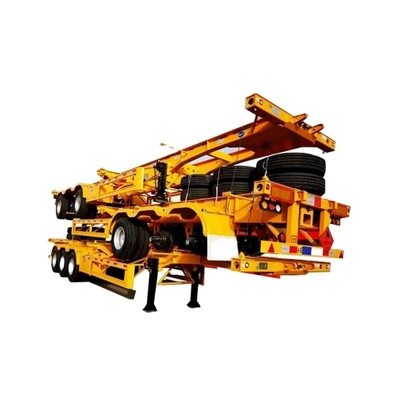 40FT 50tons 스켈레톤 트레일러 컨테이너 스틸 트럭 트레일러 반트레일러 색상 1
