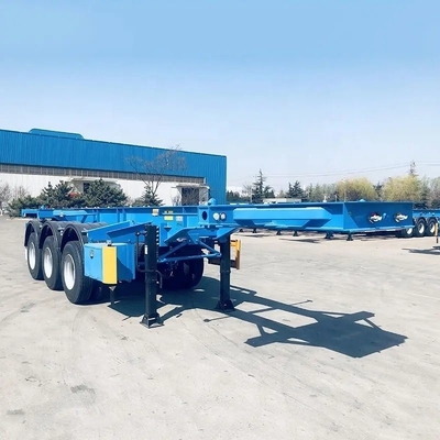40FT 50tons 스켈레톤 트레일러 컨테이너 스틸 트럭 트레일러 반트레일러 색상 1