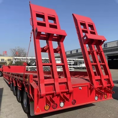 기계식 서스펜션 40 FT 3 축 로더 운송 트레일러 갈고리 기계 보드 트레일러
