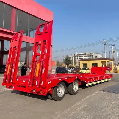 기계식 서스펜션 40 FT 3 축 로더 운송 트레일러 갈고리 기계 보드 트레일러