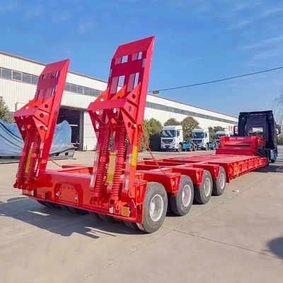 기계식 서스펜션 40 FT 3 축 로더 운송 트레일러 갈고리 기계 보드 트레일러