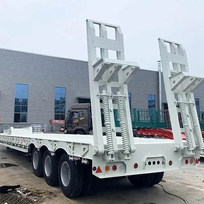 기계식 서스펜션 40 FT 3 축 로더 운송 트레일러 갈고리 기계 보드 트레일러