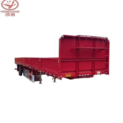 50 톤 60 80t 커튼 사이드 월 반 트럭 가축 가축 울타리 화물 트레일러 3 4axles 40FT