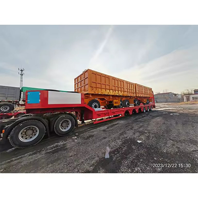 반트레일러 컨테이너 스틸 트럭 트레일러 ABS 안티블록 브레이킹 시스템 1820mm 베드