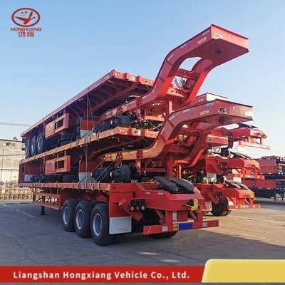 1820mm 레이드 ABS 안티블록 브레이킹 시스템 20FT 40FT 스켈레톤 컨테이너 반 트레일러