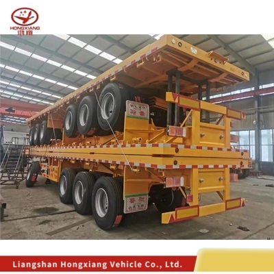 1820mm 레이드 ABS 안티블록 브레이킹 시스템 20FT 40FT 스켈레톤 컨테이너 반 트레일러