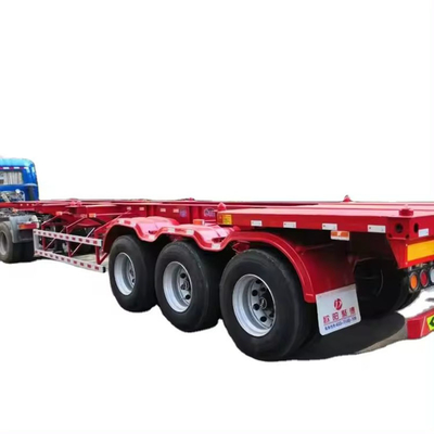 EHL9400TPB 40FT 평면 반 트레일러 2 3 축 컨테이너 반 트레일러 타이어 번호 812.16